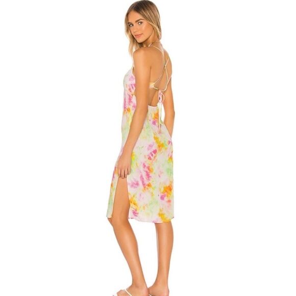 Sun Becomes Her Willow Midi Dress  Rainbow 4 coastal beach boho - Picture 11 of 11